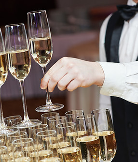 Champagne Glasses Serving