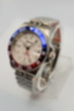GMT Custom Mod | White Dial | Blue/Red “Pepsi” Bezel | NH34A Automatic | 40mm