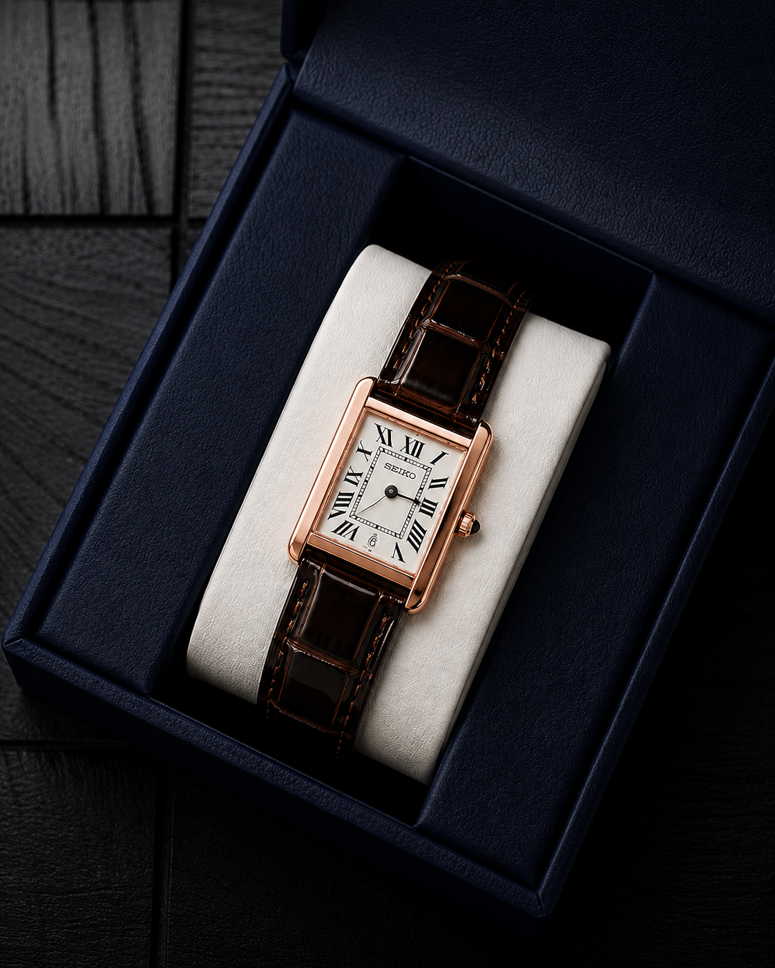 Seiko Tank Mod - Rose Gold Case
