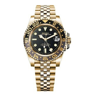 GMT Master Custom Mod | Gold - Black | NH34A Automatic | Sapphire