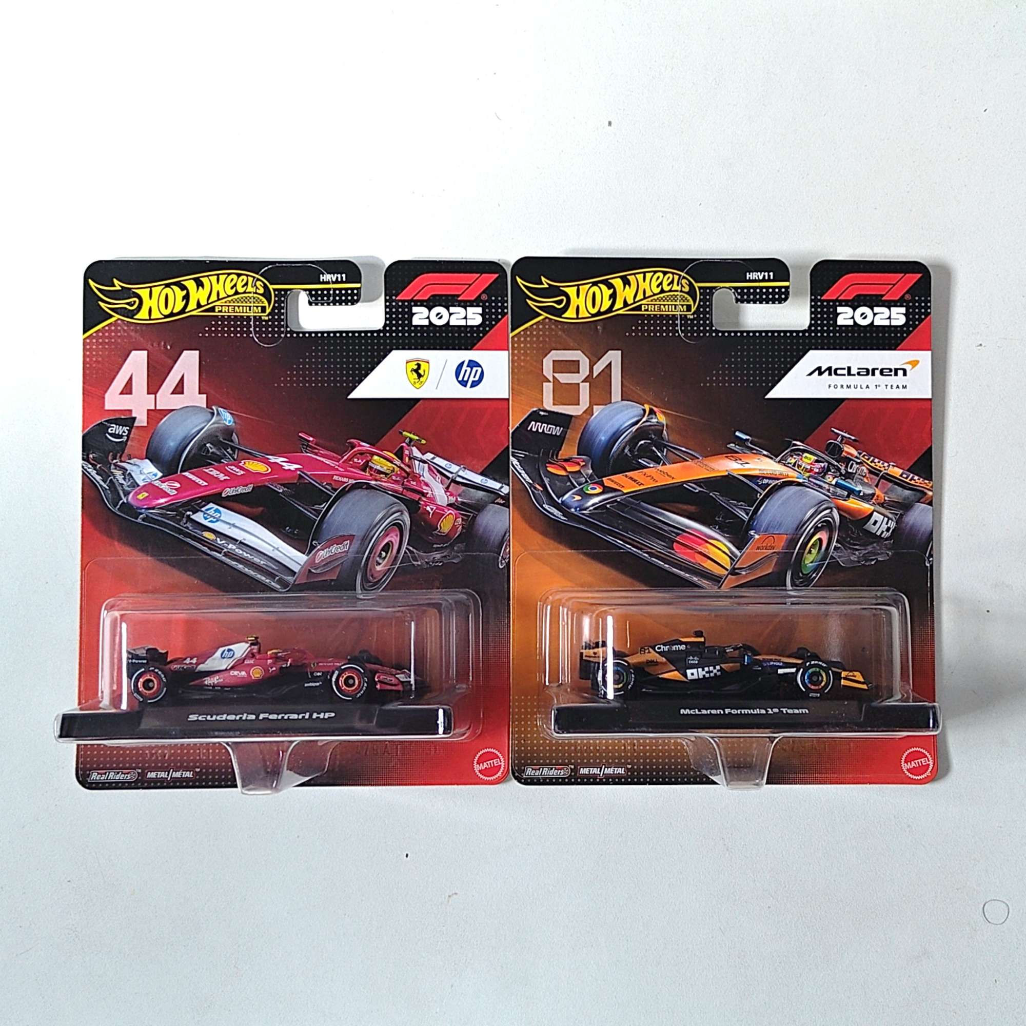Hot Wheels - Premium - Formula 1- Scuderia Ferrari HP and McLaren Formula 1 Team