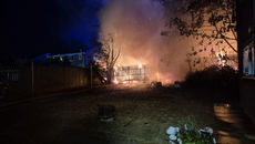Fire service respond to a residential fire in Middleton