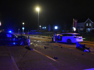 Major road closed in Middleton following a collision.