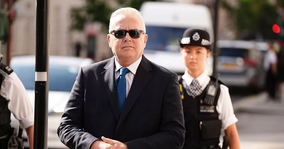 Former BBC broadcaster Huw Edwards arriving at Westminster Magistrates' Court Image: PA