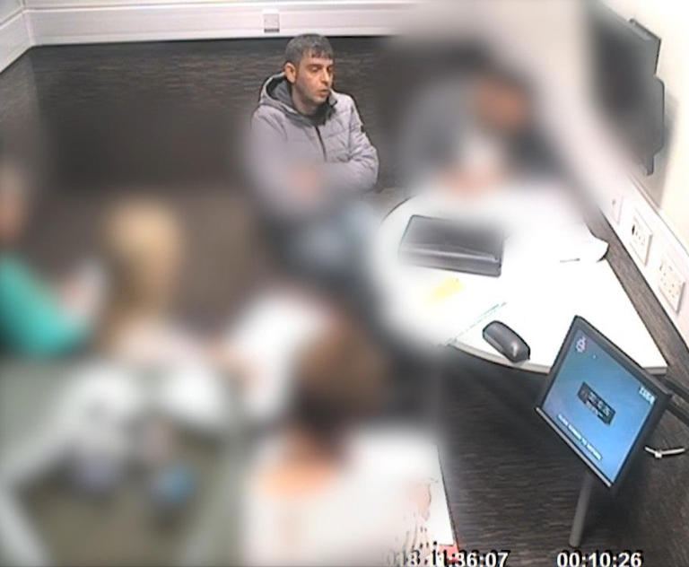 The police interview of Naheem Akram, one of seven Asian men who have been convicted (Greater Manchester Police)