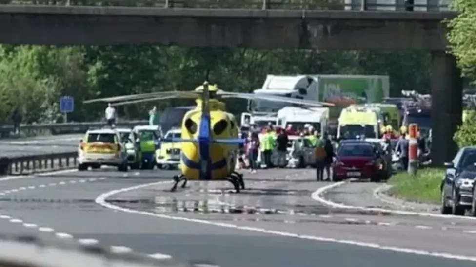 Emergency services attended the crash scene on 13 May