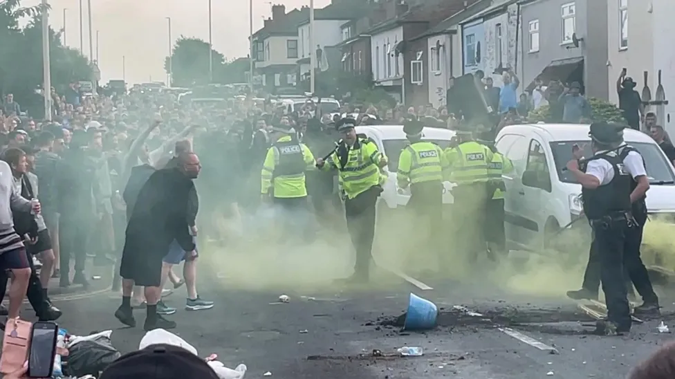 The violent disorder which spread across the country began in Southport | PA MEDIA