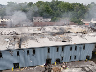 Demolition has begun on a storage world building in Middleton