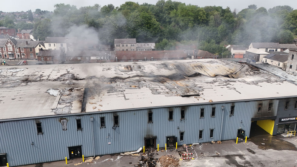 Demolition has begun on a storage world building in Middleton
