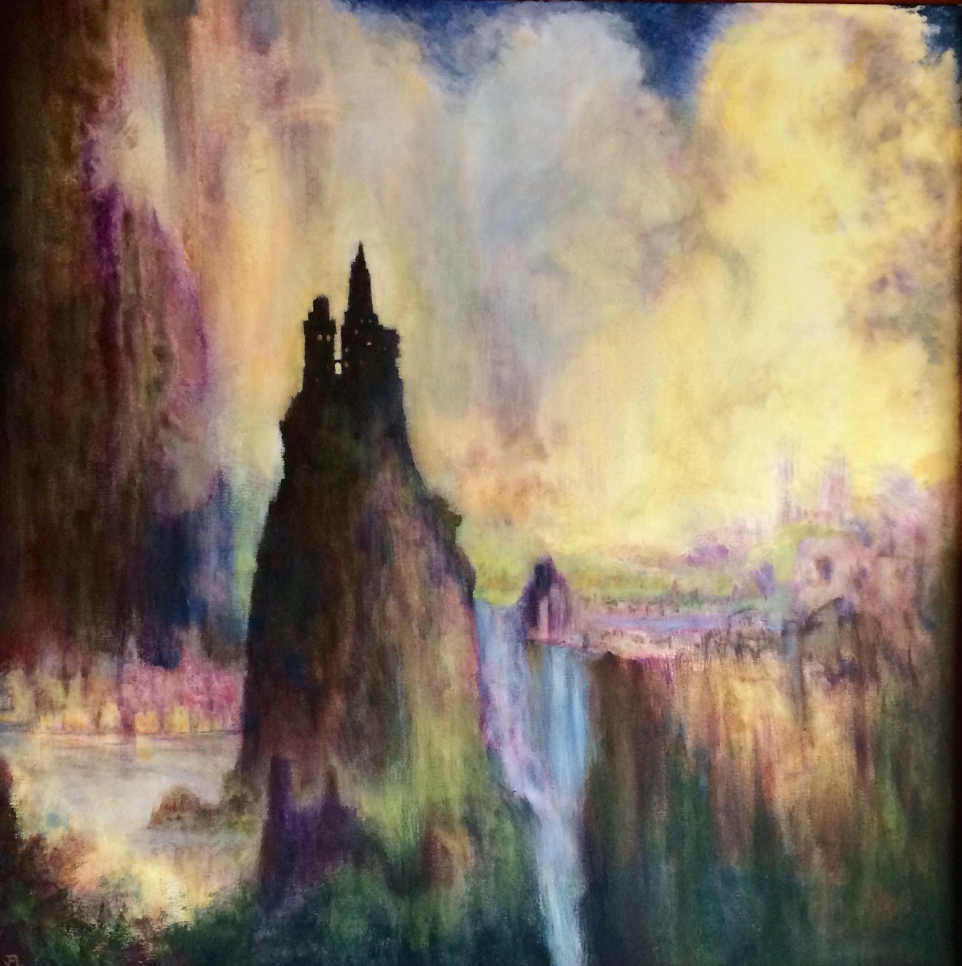 Journey, acrylic painting, 4x4' framed