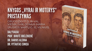 Gruodžio 17 d. Vilniuje – knygos „Vyrai ir moterys“ pristatymas