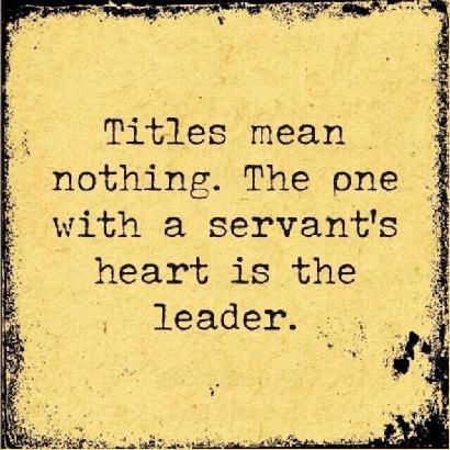 Leaders LEAD by Example