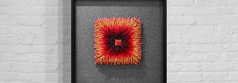 SCULPTURAL FELT | EMERGENCE ABSTRACT ON THE MUTED FRAME