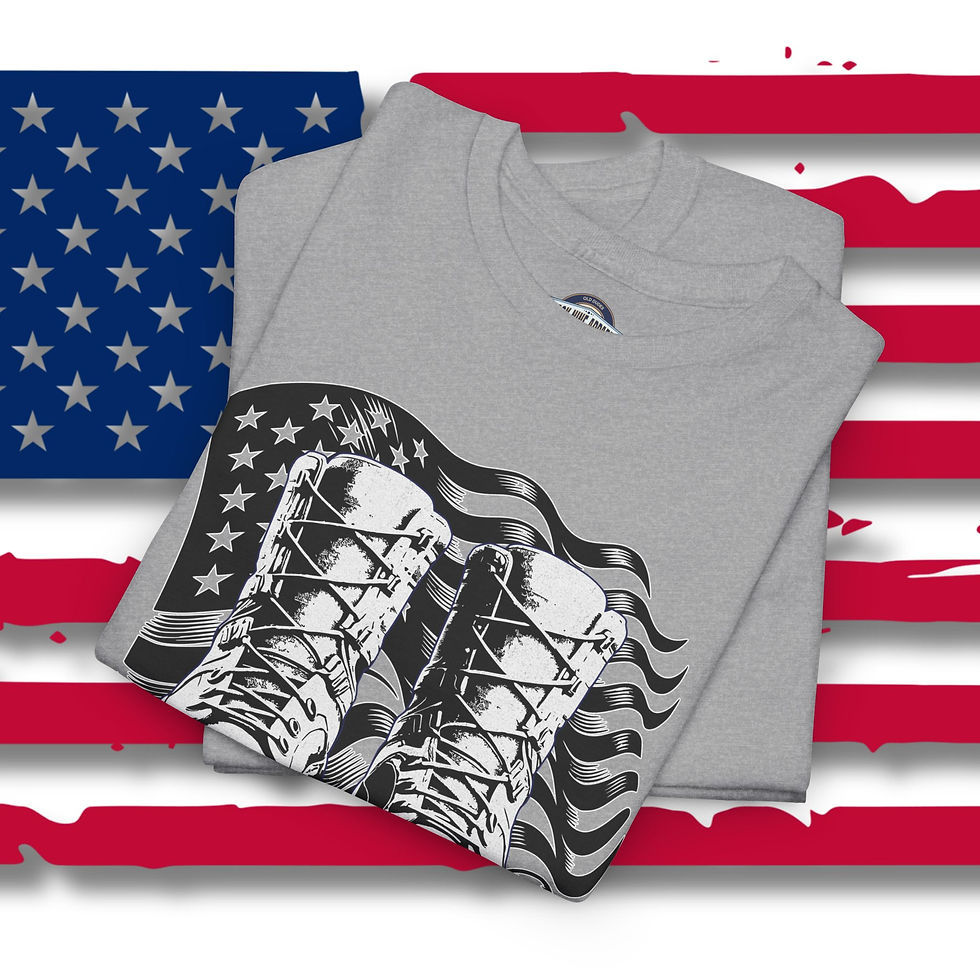 Thumbnail: Military Tribute Tee - Veteran's Day Gift, Memorial Day Apparel Faith & Freedom