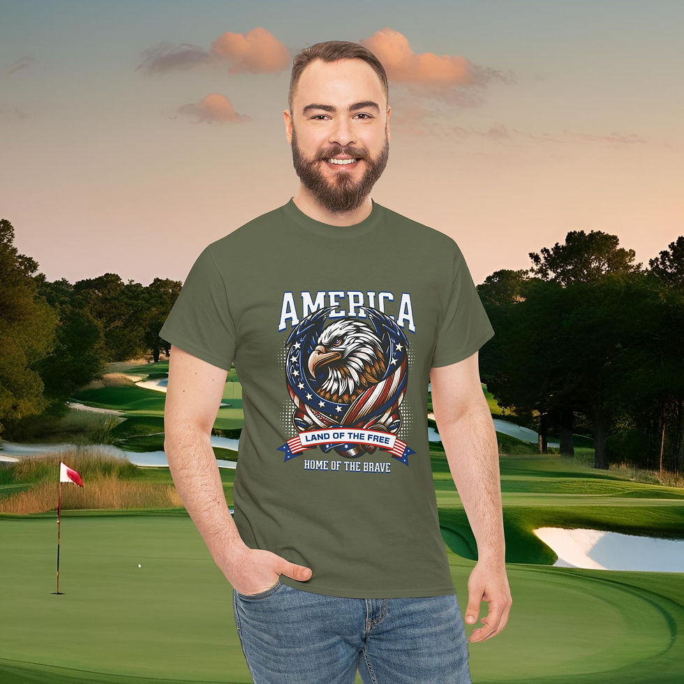 Thumbnail: Patriotic Eagle T-Shirt American Pride Apparel Gift for Veterans Cotton Tee