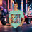 Thumbnail: aqua tee shirt with a colorful beach and palm tree image with an old Corvette and an older guy wearing a Hawaiian shirt