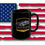 Thumbnail: black coffee cup with an image of an old Chevy Corvette in the colors of gray and tan Old Dudes Club