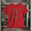 Thumbnail: red tee shirt with "My Chains are Broken I have been set free" in gray letters an orange cross between broken chains