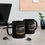 Thumbnail: black coffee cups with an image of an old Chevy Corvette in the colors of gray and tan Old Dudes Club