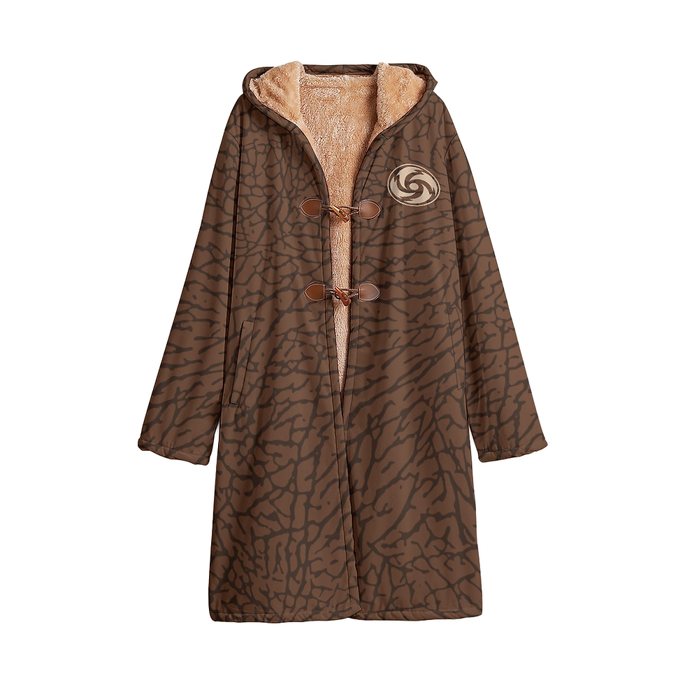 Thumbnail: Storm Thomas - Desert Elephants (Horn Button Long Fleece Gown)