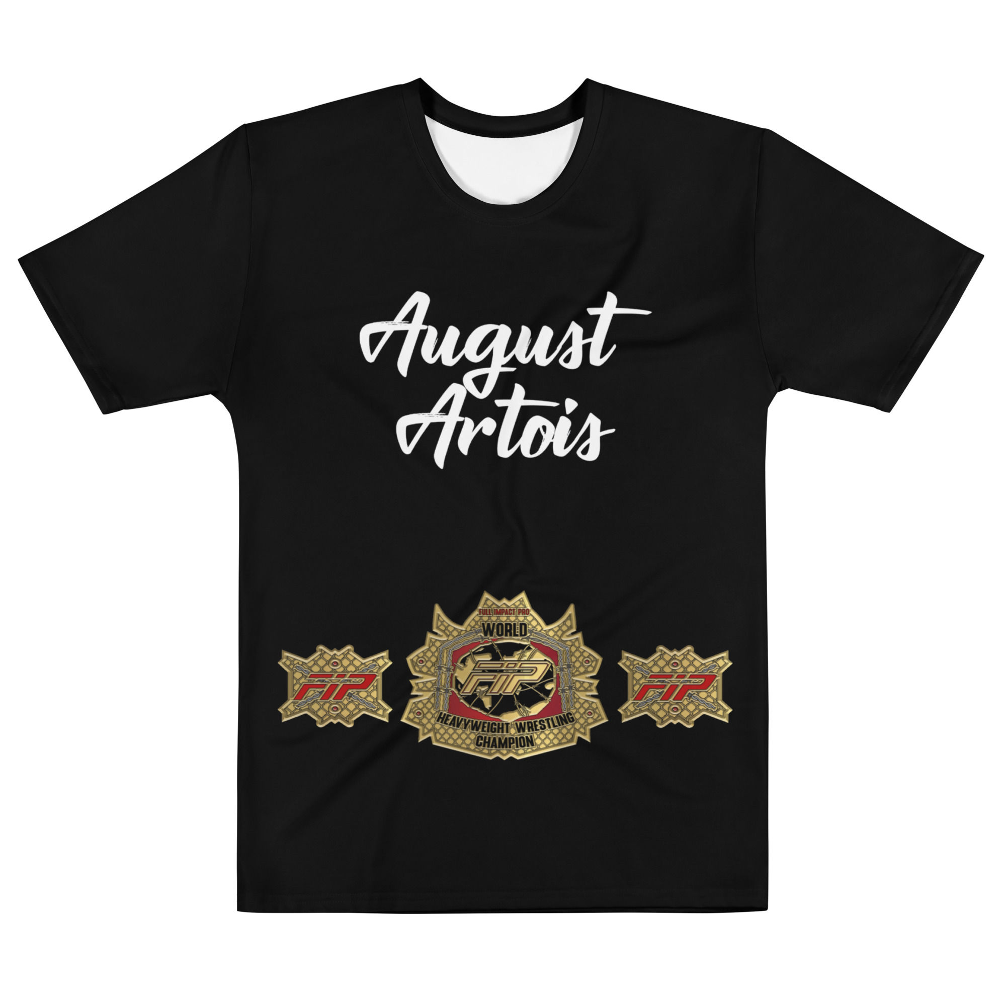 August Artois FIP Championship Premium All Print Crew Neck T-Shirt (Front View)