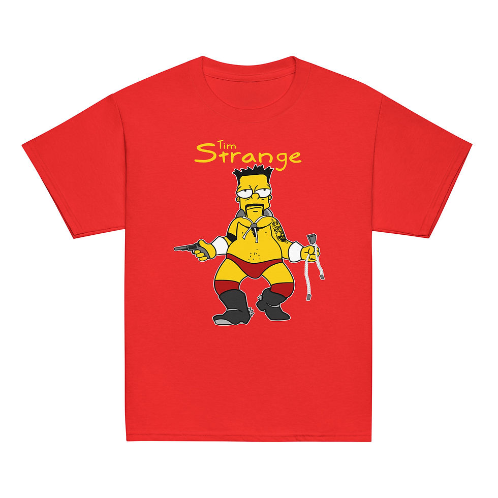 Thumbnail: Tim Strange Bart Cowboy Premium Unisex Kids Youth Classic T-Shirt (Red)