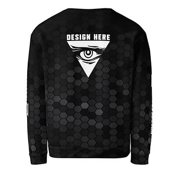 Unforgettable Vision Premium Unisex All Print Sweatshirt (Back)