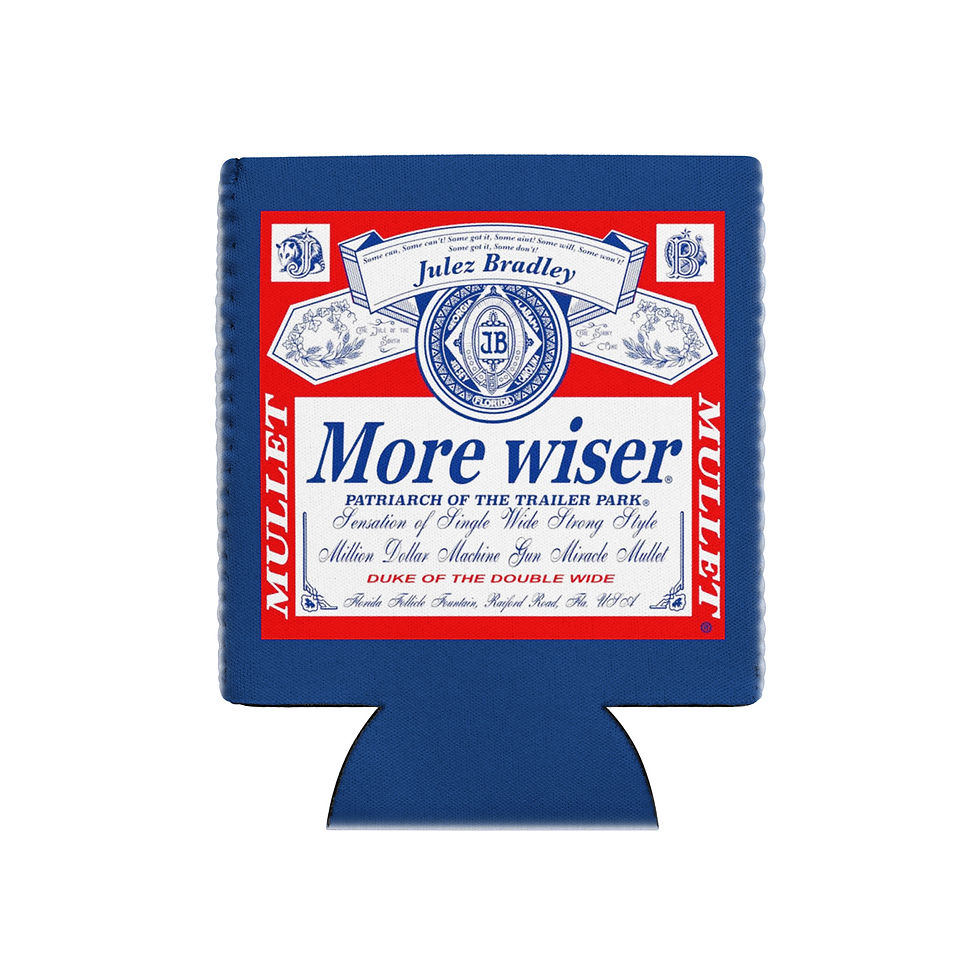Thumbnail: Julez Bradley More Wiser Premium Can Cooler (Back)