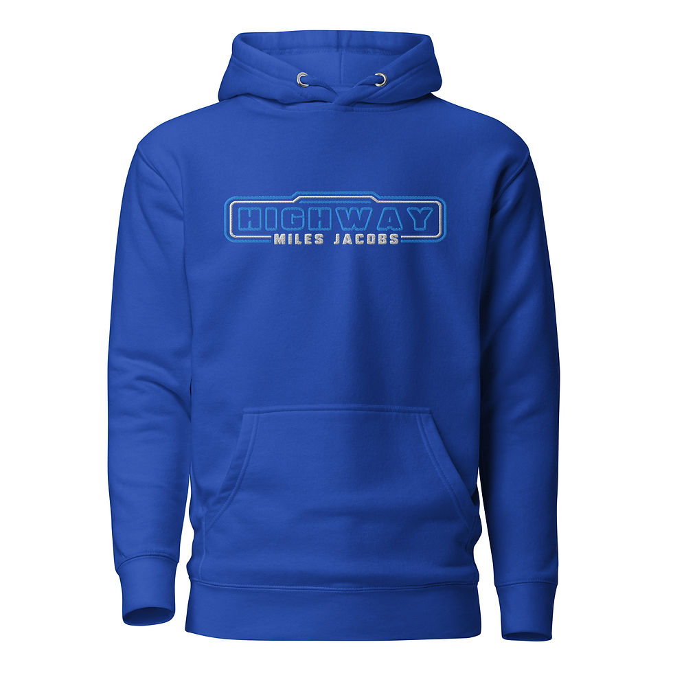 Thumbnail: Miles Jacobs - The Highway Blue (Classic Embroid Hoodie)