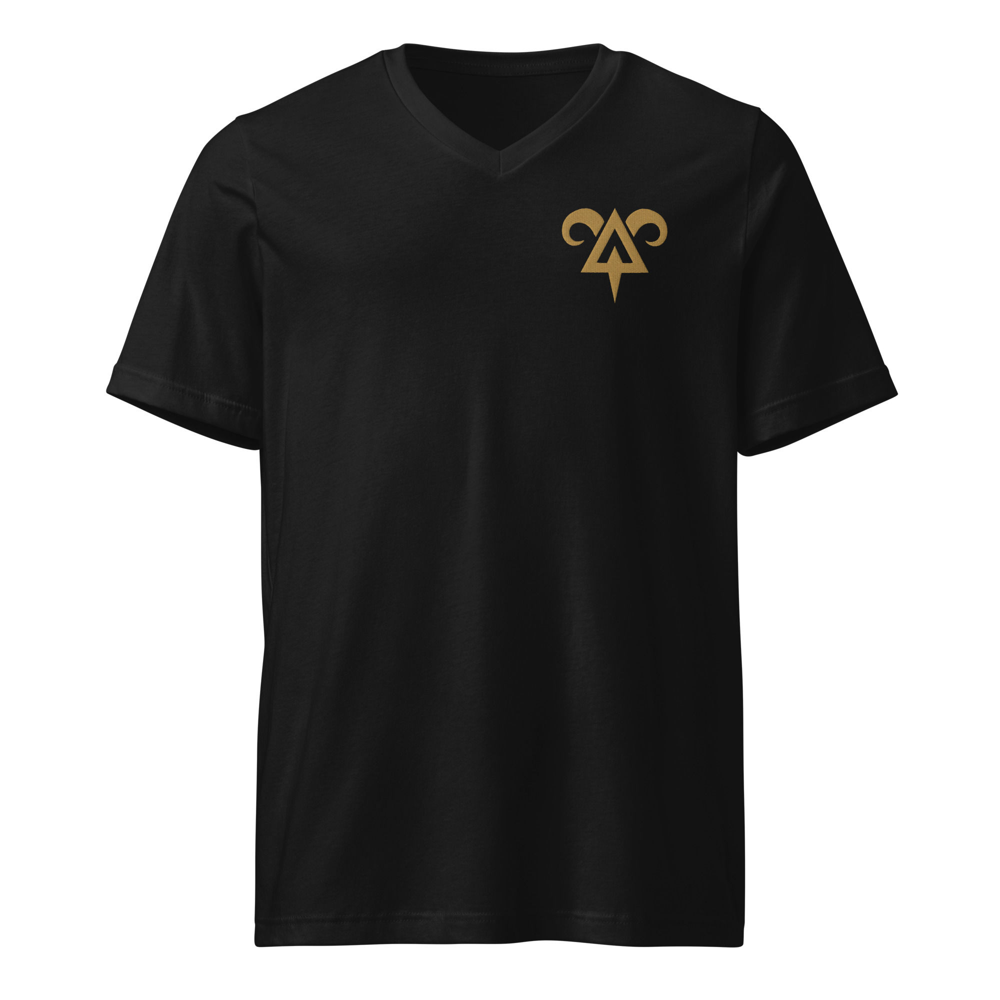 Austin Aries - Aries Gold Sign (V-Neck Embroid Shirt) 1