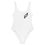 Thumbnail: August Artois Original Premium Women All Print One Piece Swimsuit (White Front)