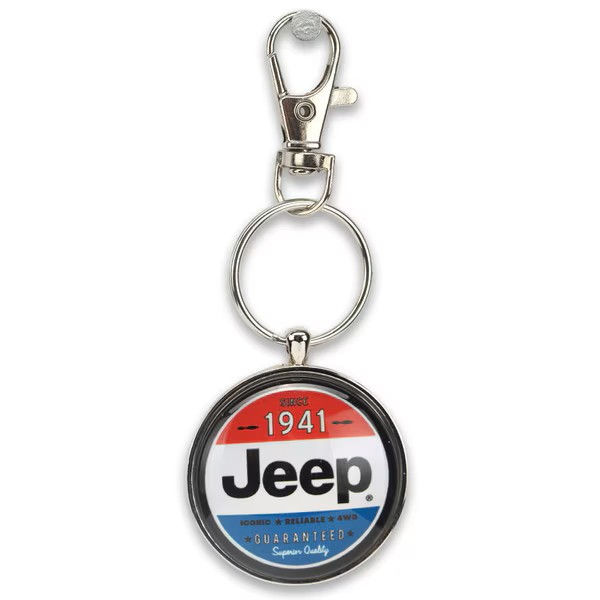 Jeep Since 1941 Patriotic Keychain