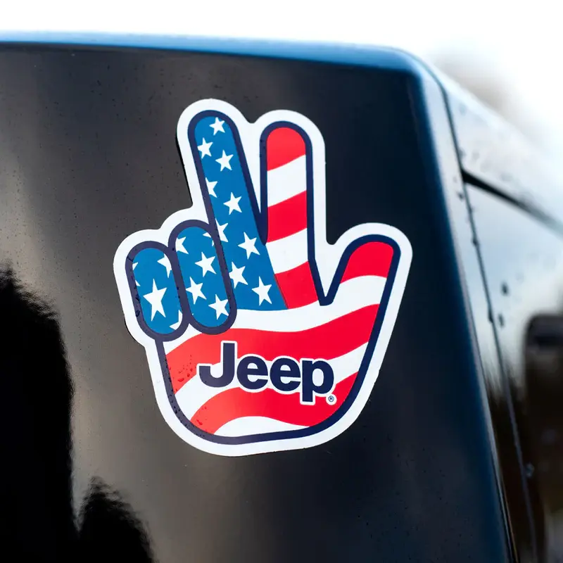 Thumbnail: Jeep - USA Wave Sticker 9205