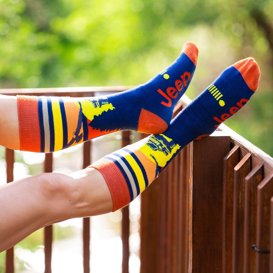 JEEP - SUNSET EAGLE DRESS SOCKS 3032