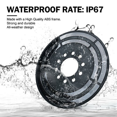Thumbnail: Waterproof rate IP67, made with ABS frame, strong and durable all-weather design.