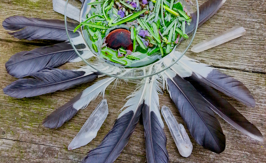 Lavender and Eagle feather tincture