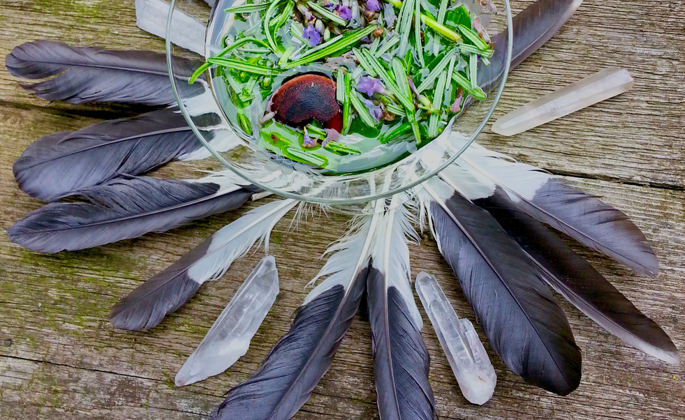 Lavender and Eagle feather tincture