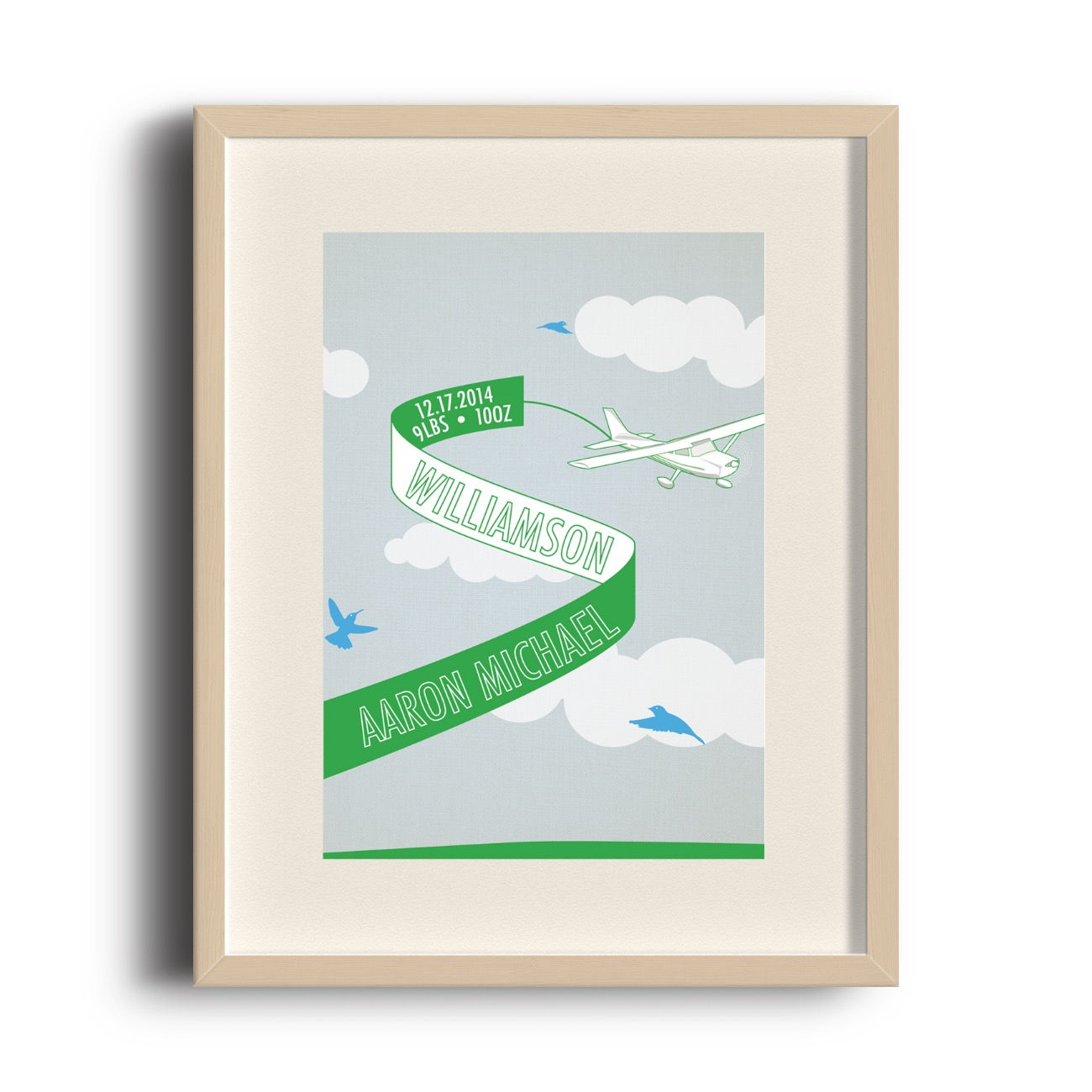 Banner in the Wind - Green