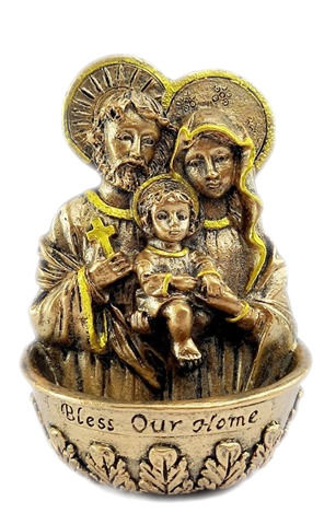 Holy Water Font Holy Family -4"