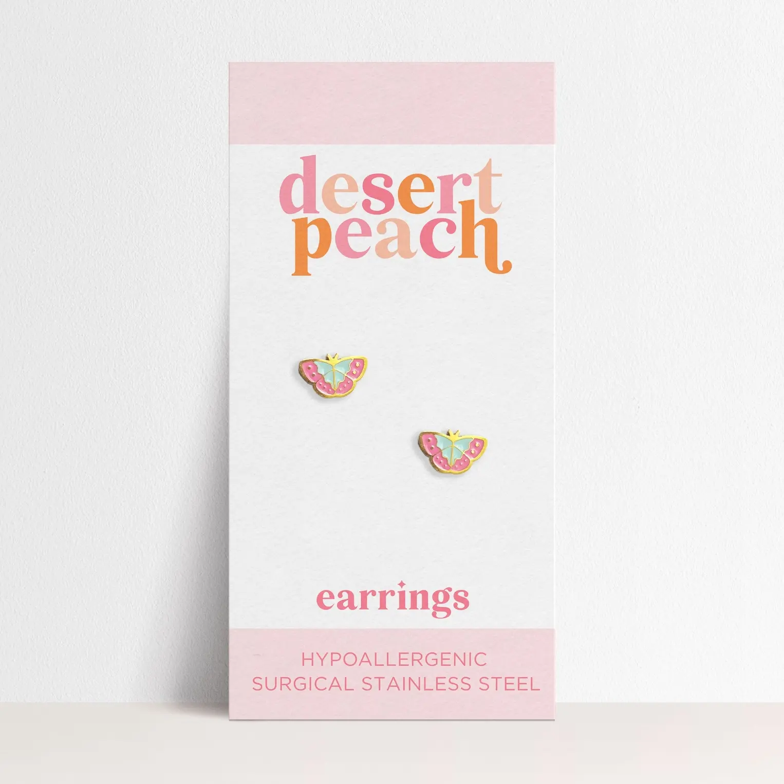 Gold Butterfly Stud Earrings