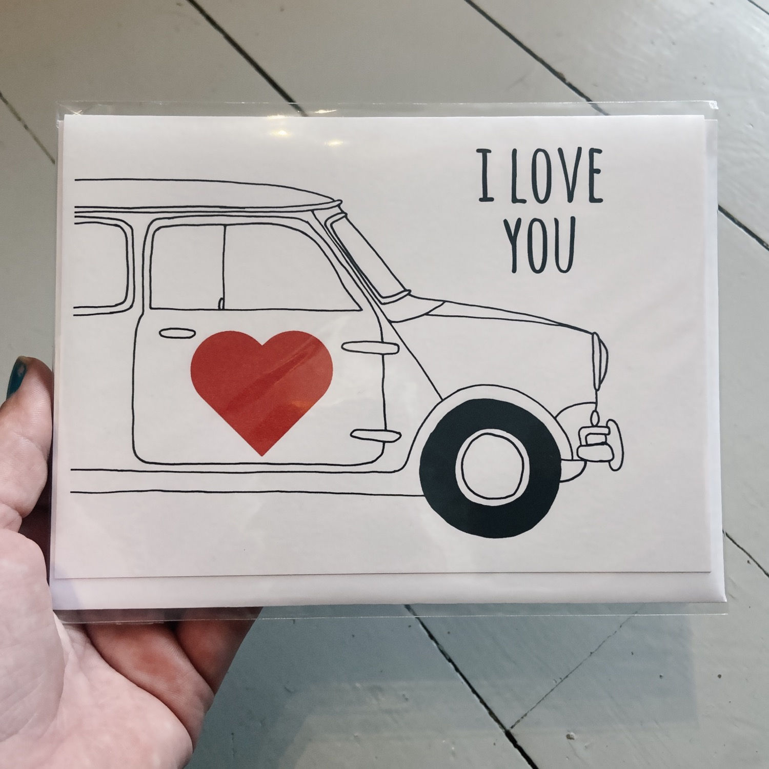 I love you mini card 