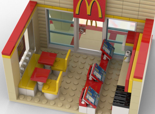 Custom Lego Lego Mcdonalds Moc Fast Food Lego Mcdonalds
