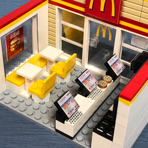 Custom Lego Mcdonalds Lego Vending Machine McDonalds BRICK - Main Image