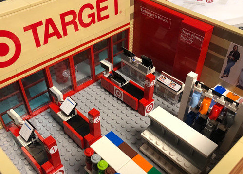 Custom Target (Large) Sticker sheet BRICK ADDICT