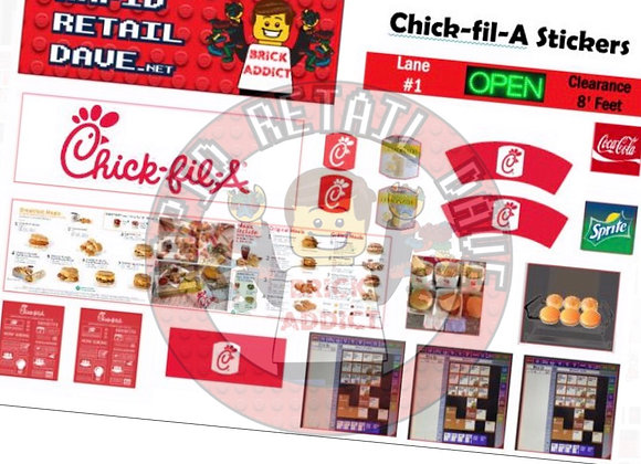 Chick Fil A Stickers | BRICK ADDICT