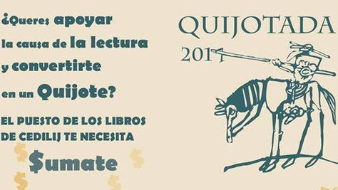 Una "quijotada" a favor de los libros y la lectura