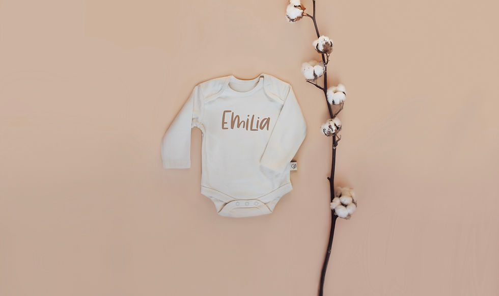 Miniaturbild: Babybody Bio | langarm, personalisiert