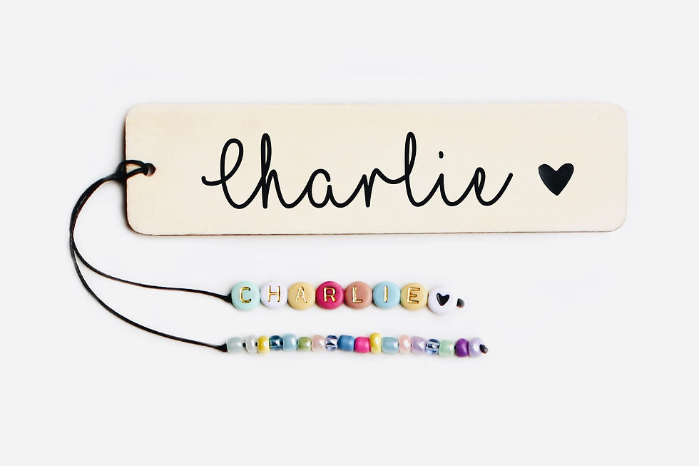 Miniaturbild: DIY-Bastelset Lesezeichen aus Holz – mit Wunschname