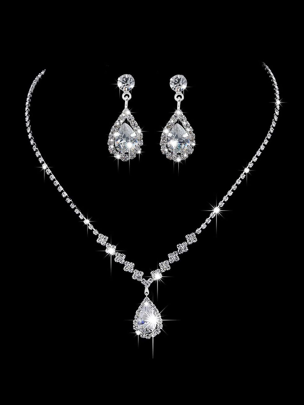 Thumbnail: Crystal Teardrop Elegance Set