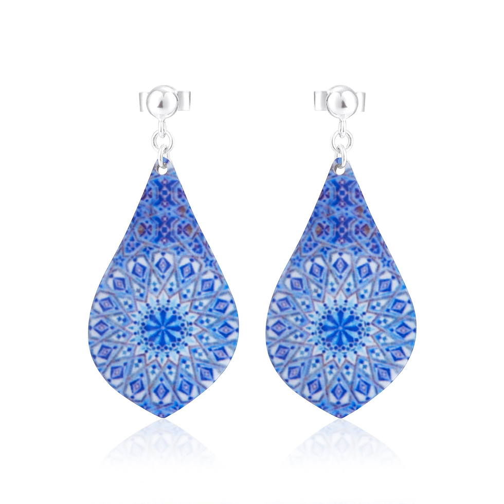 Blue Mosque Earrings